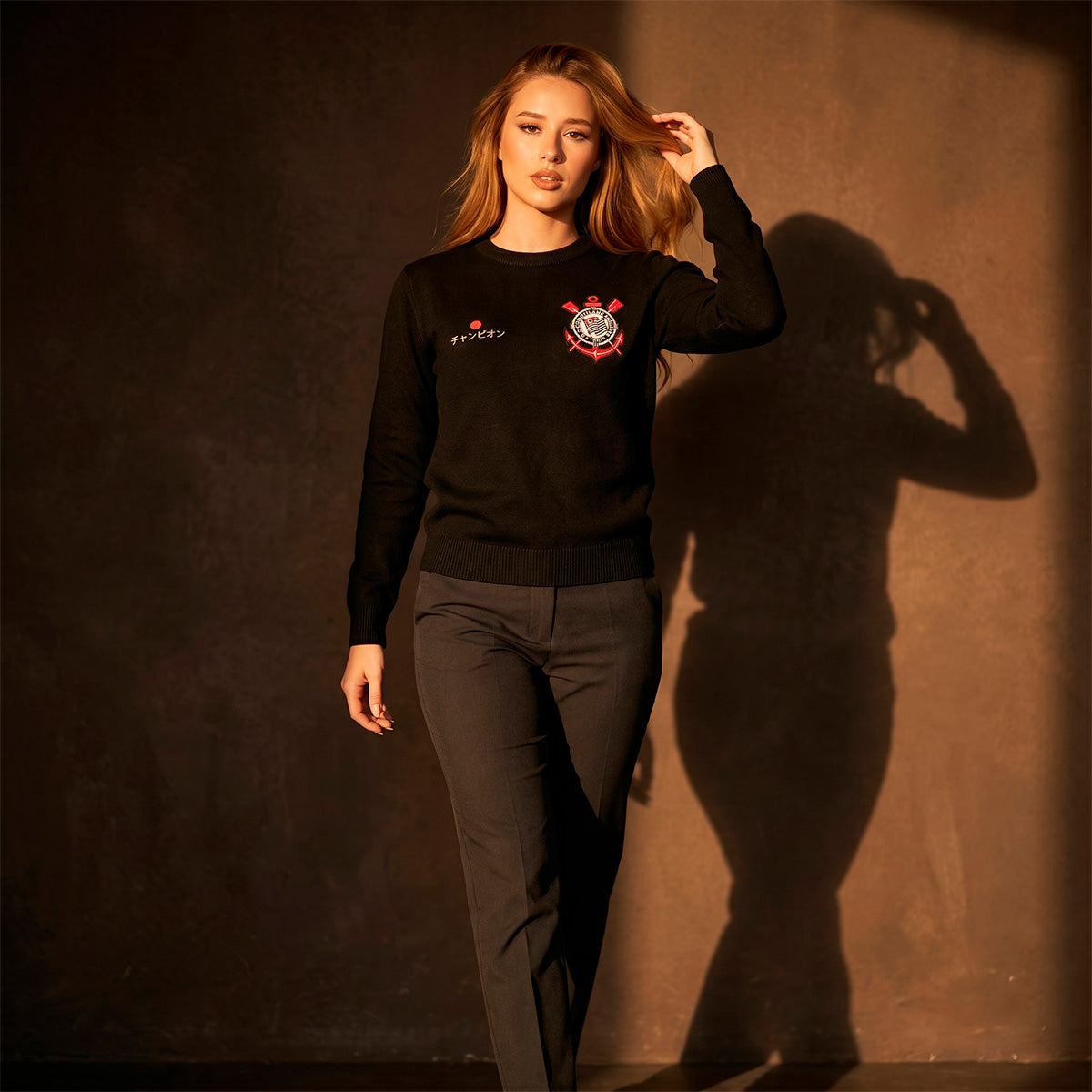 Corinthians Japan 2012 Black Woman's Sweater