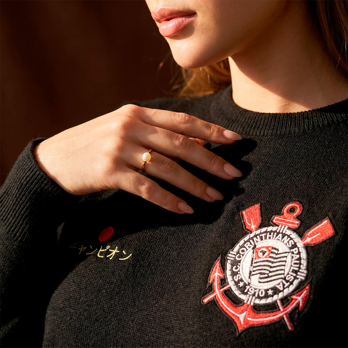 Corinthians Japan 2012 Black Woman's Sweater